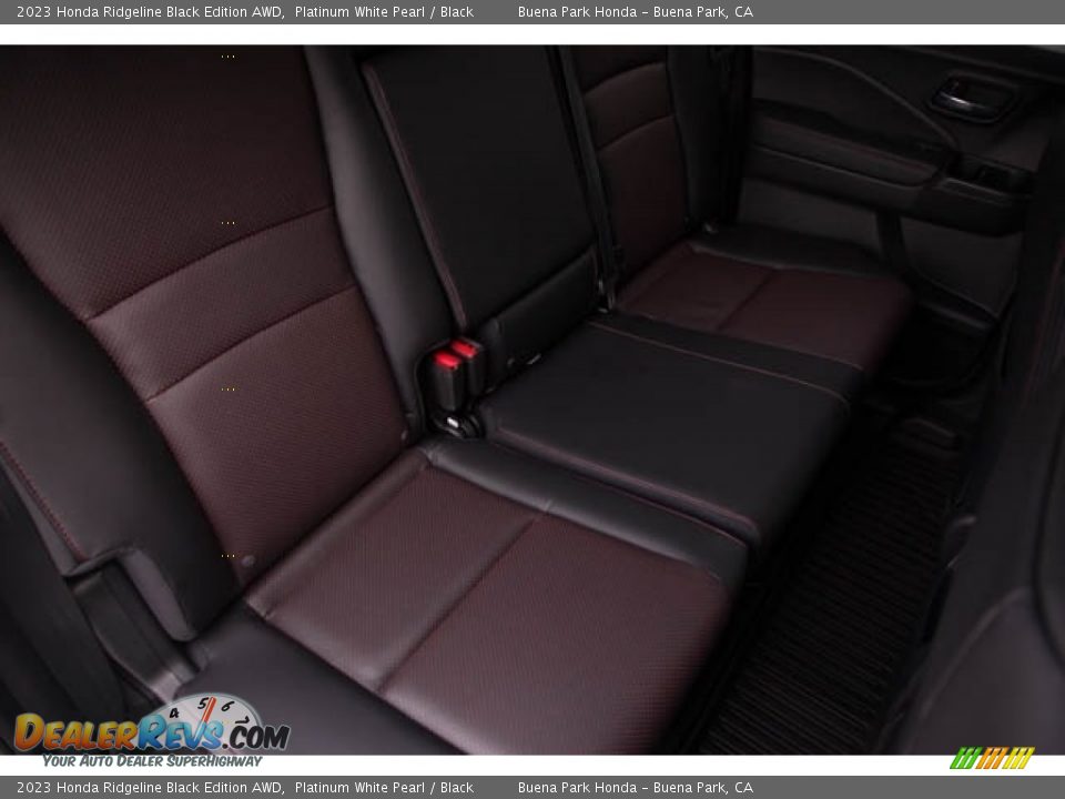 Rear Seat of 2023 Honda Ridgeline Black Edition AWD Photo #28