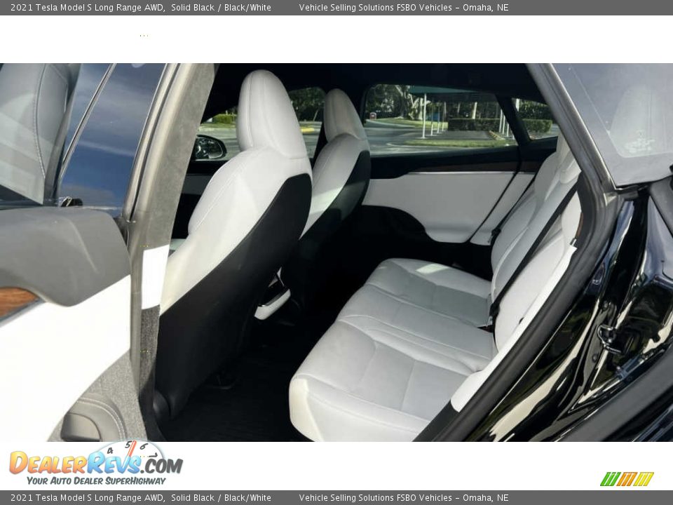 Rear Seat of 2021 Tesla Model S Long Range AWD Photo #14