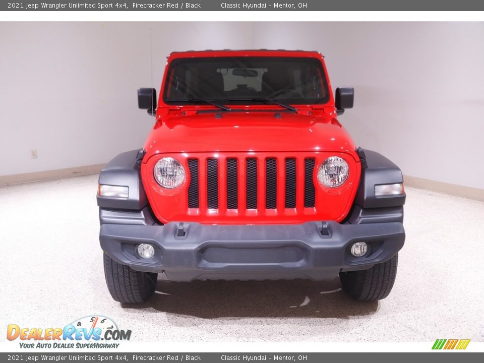 2021 Jeep Wrangler Unlimited Sport 4x4 Firecracker Red / Black Photo #2