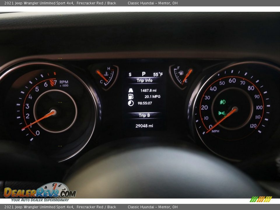 2021 Jeep Wrangler Unlimited Sport 4x4 Firecracker Red / Black Photo #8