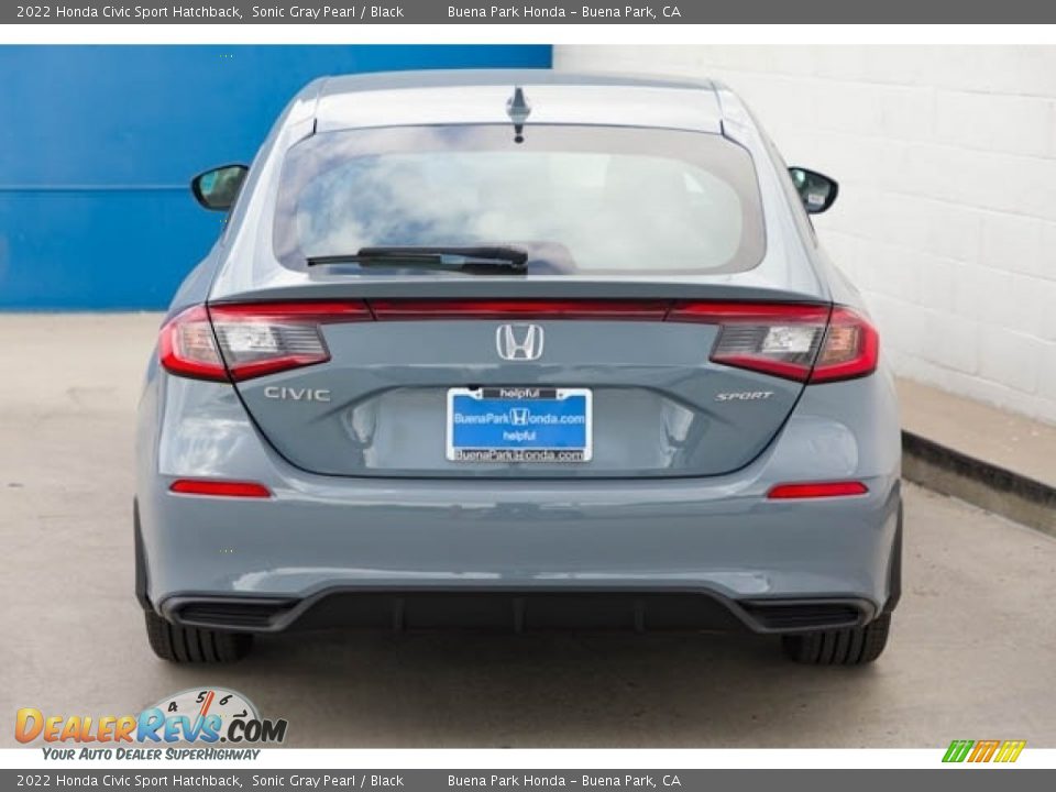 2022 Honda Civic Sport Hatchback Sonic Gray Pearl / Black Photo #5