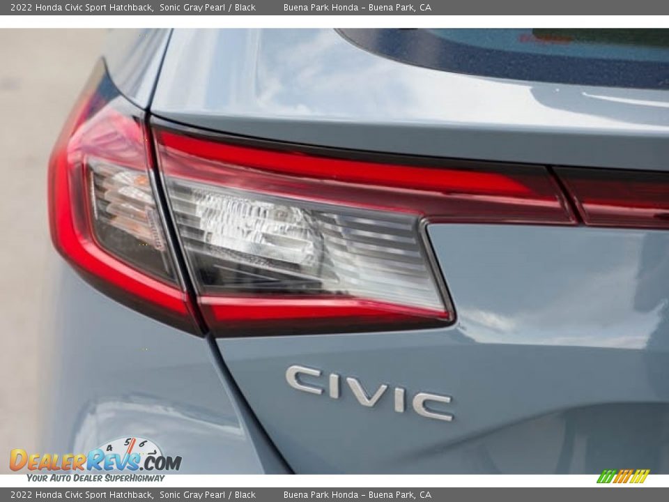2022 Honda Civic Sport Hatchback Sonic Gray Pearl / Black Photo #6