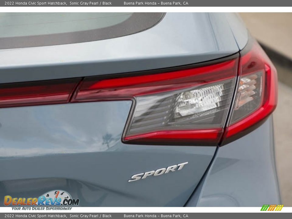 2022 Honda Civic Sport Hatchback Sonic Gray Pearl / Black Photo #7