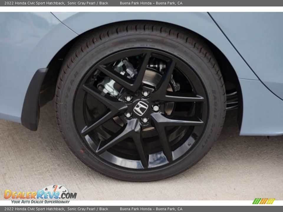 2022 Honda Civic Sport Hatchback Sonic Gray Pearl / Black Photo #10
