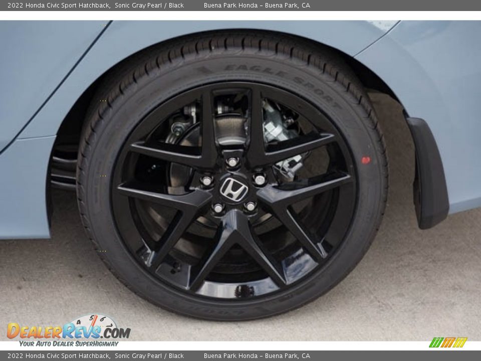2022 Honda Civic Sport Hatchback Sonic Gray Pearl / Black Photo #12