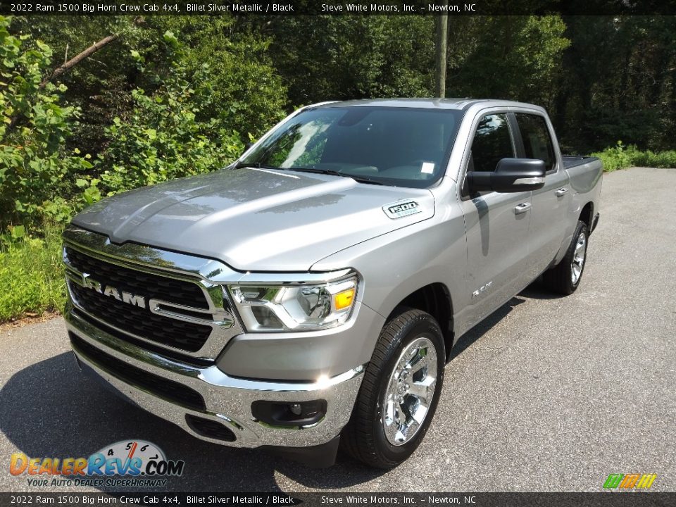 2022 Ram 1500 Big Horn Crew Cab 4x4 Billet Silver Metallic / Black Photo #2