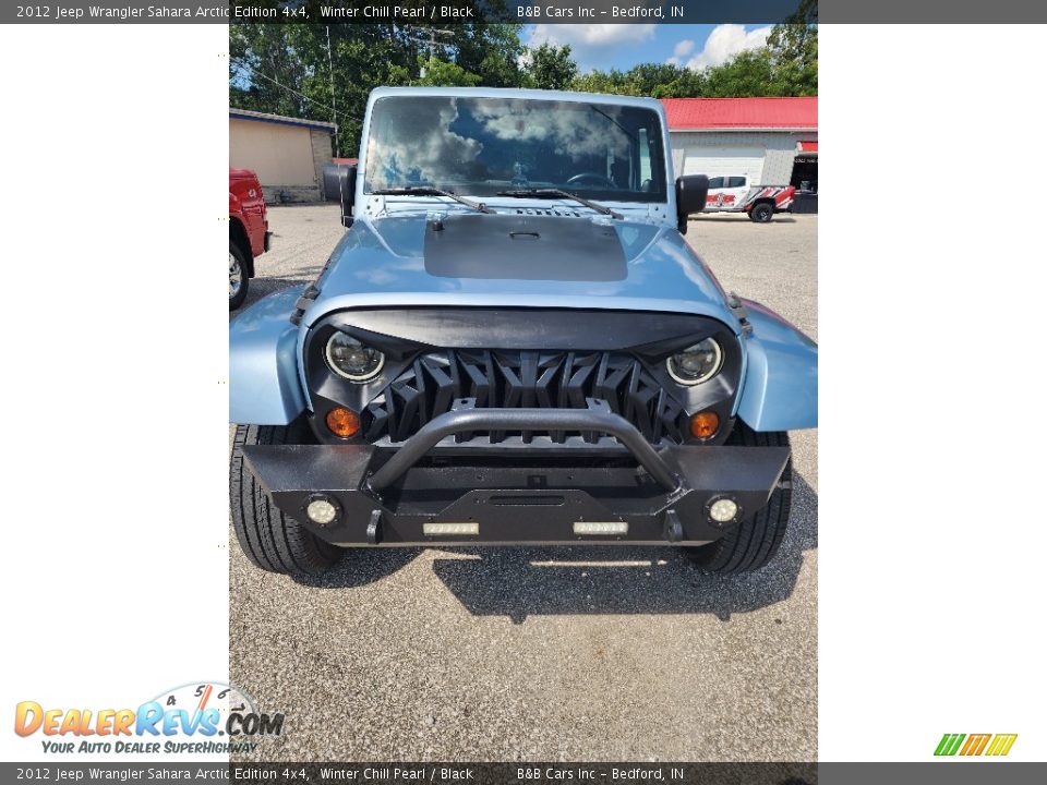 2012 Jeep Wrangler Sahara Arctic Edition 4x4 Winter Chill Pearl / Black Photo #2