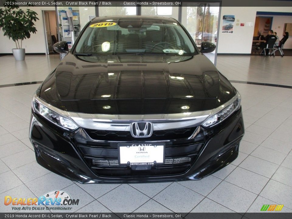 2019 Honda Accord EX-L Sedan Crystal Black Pearl / Black Photo #2