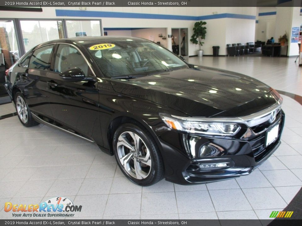 2019 Honda Accord EX-L Sedan Crystal Black Pearl / Black Photo #3