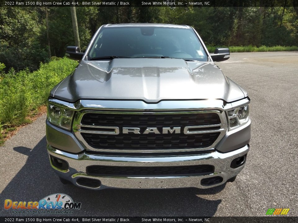 2022 Ram 1500 Big Horn Crew Cab 4x4 Billet Silver Metallic / Black Photo #3