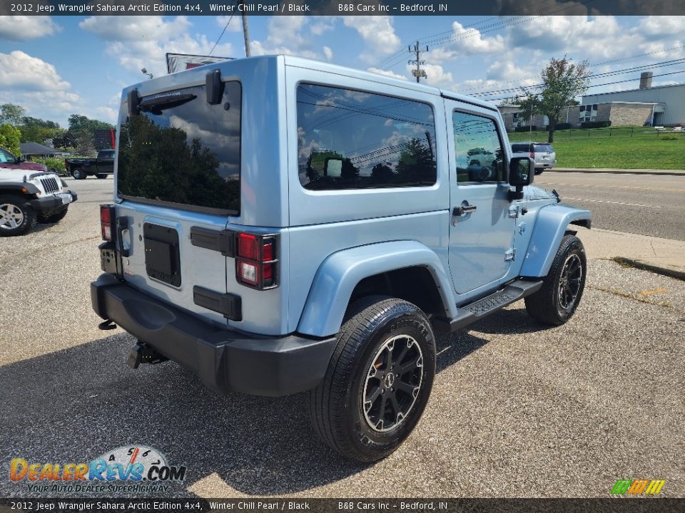 2012 Jeep Wrangler Sahara Arctic Edition 4x4 Winter Chill Pearl / Black Photo #4