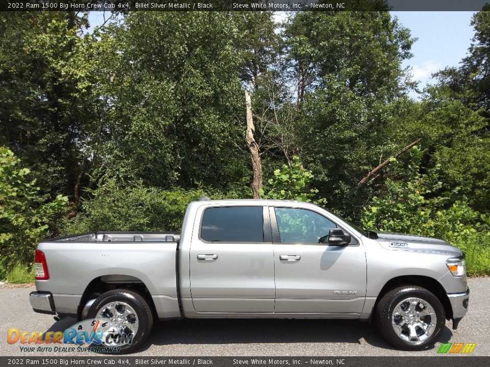 2022 Ram 1500 Big Horn Crew Cab 4x4 Billet Silver Metallic / Black Photo #5