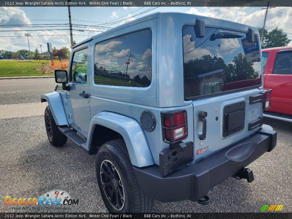 2012 Jeep Wrangler Sahara Arctic Edition 4x4 Winter Chill Pearl / Black Photo #6