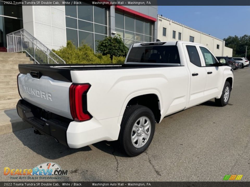 2022 Toyota Tundra SR Double Cab White / Black Photo #7