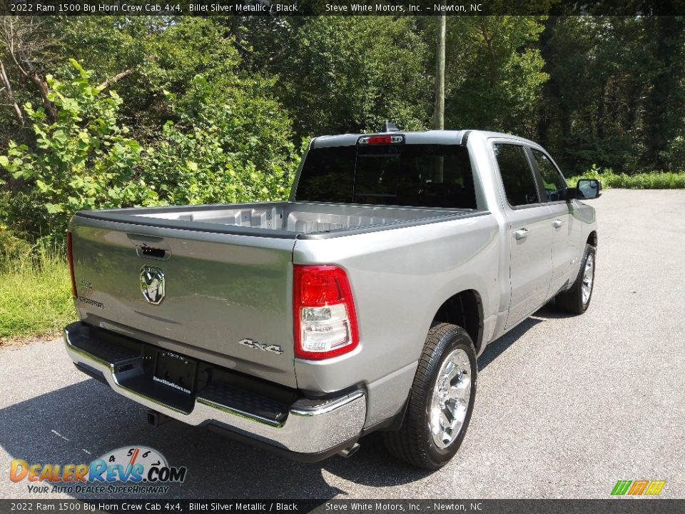 2022 Ram 1500 Big Horn Crew Cab 4x4 Billet Silver Metallic / Black Photo #6