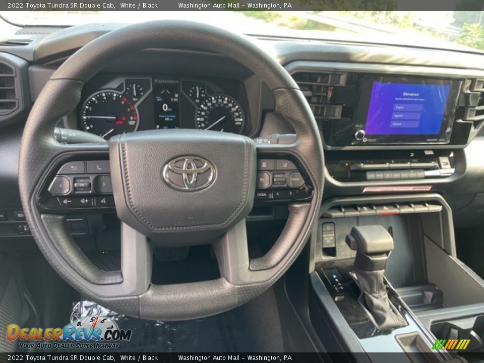 2022 Toyota Tundra SR Double Cab White / Black Photo #8