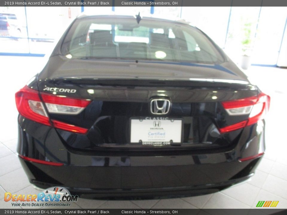 2019 Honda Accord EX-L Sedan Crystal Black Pearl / Black Photo #8