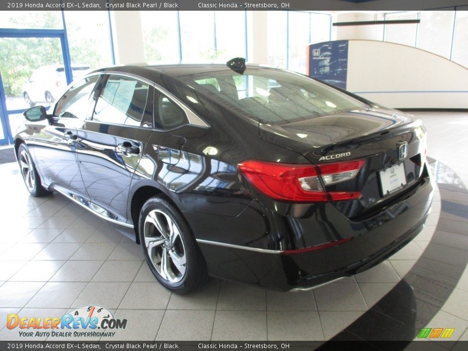 2019 Honda Accord EX-L Sedan Crystal Black Pearl / Black Photo #9