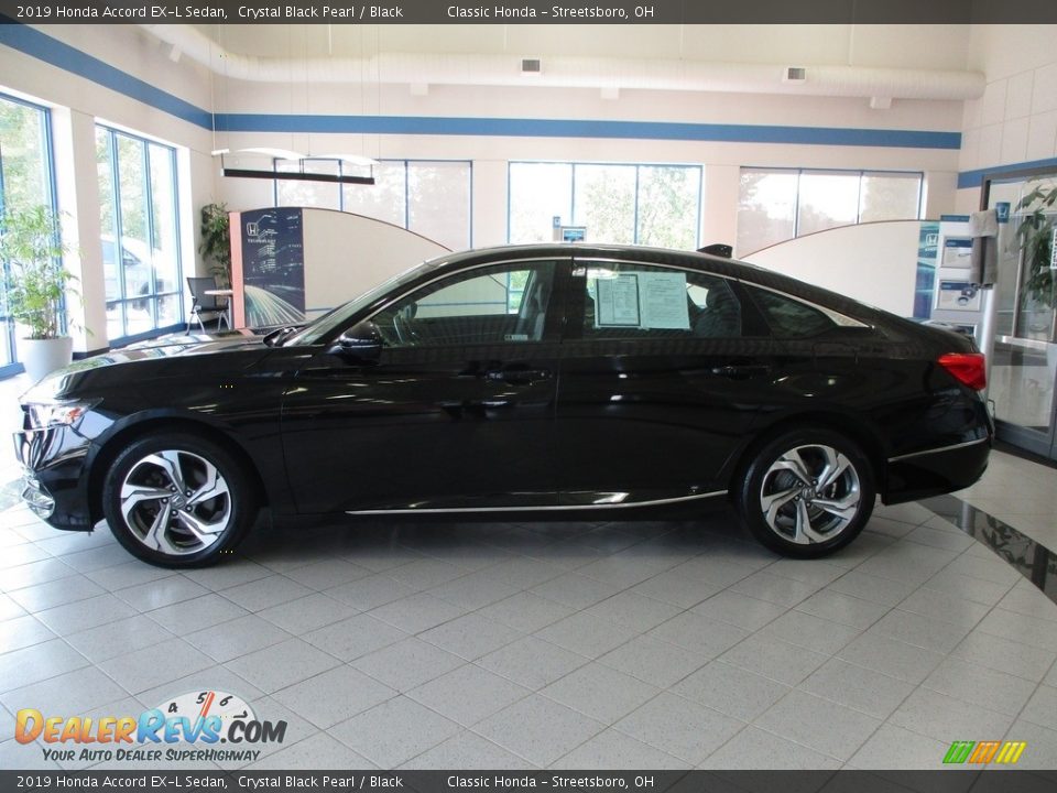 2019 Honda Accord EX-L Sedan Crystal Black Pearl / Black Photo #10