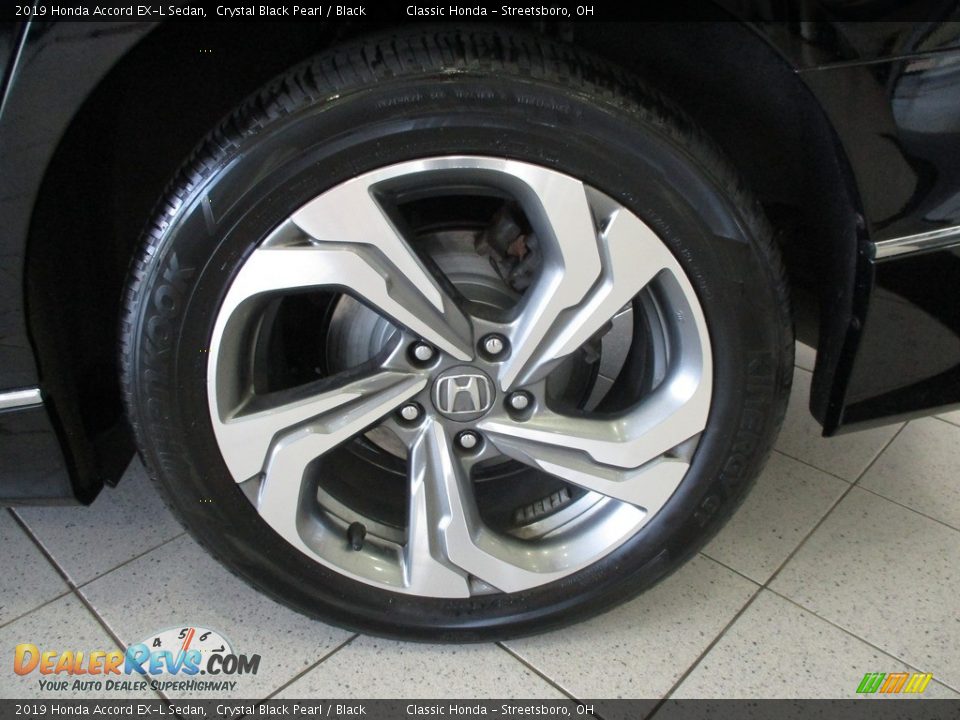 2019 Honda Accord EX-L Sedan Crystal Black Pearl / Black Photo #11