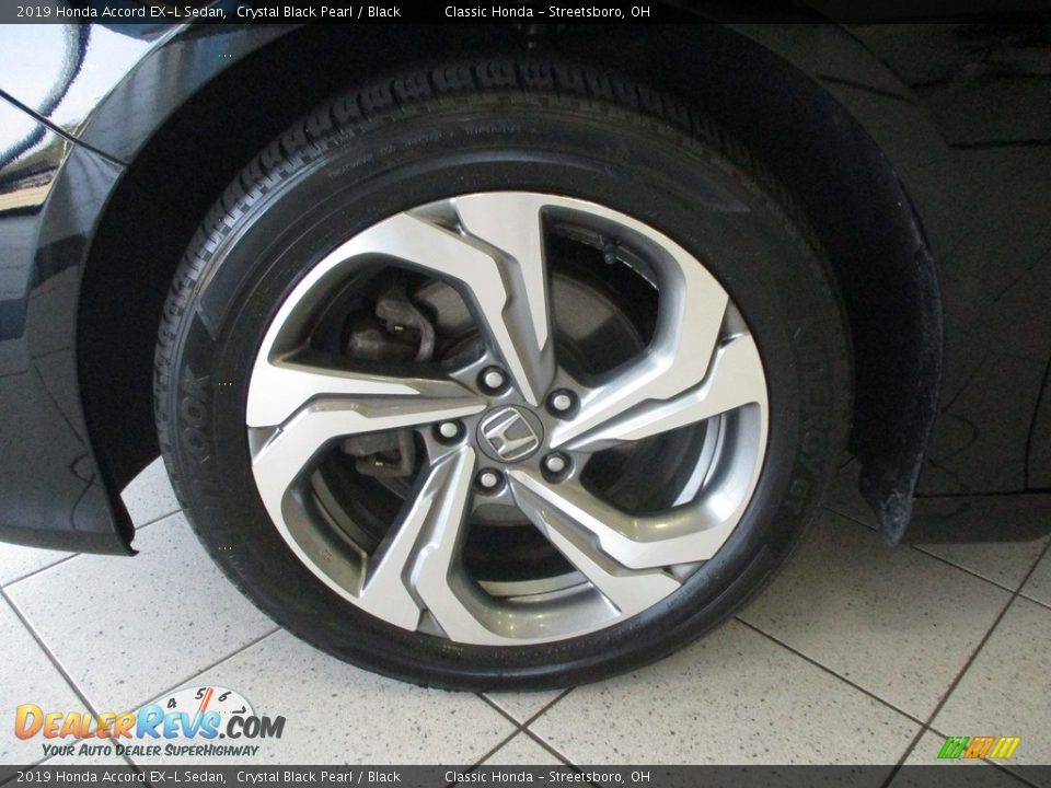 2019 Honda Accord EX-L Sedan Crystal Black Pearl / Black Photo #12