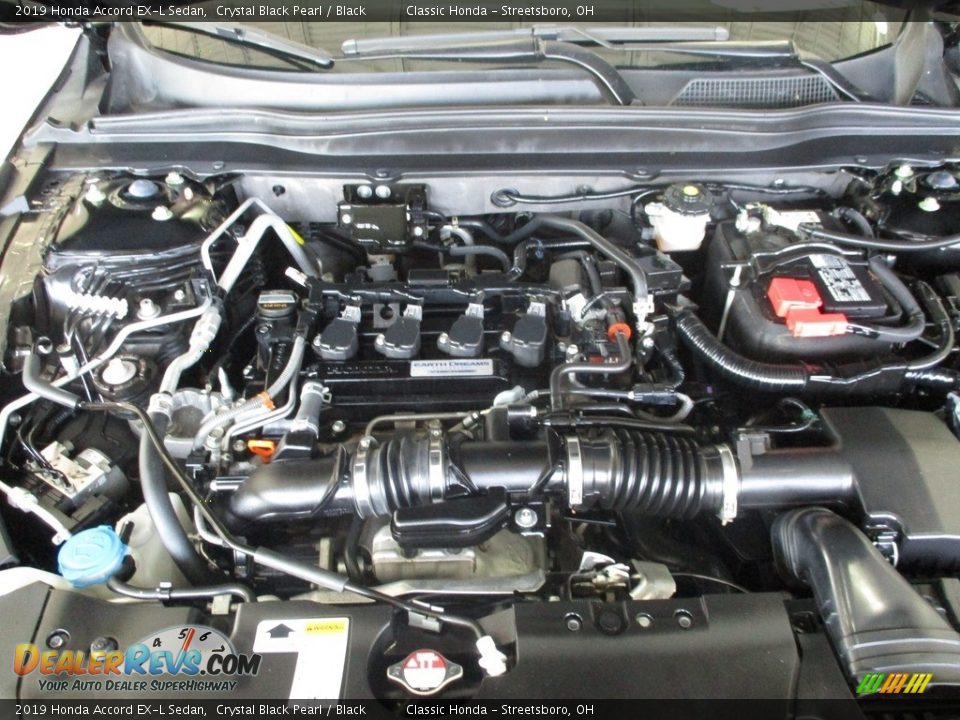 2019 Honda Accord EX-L Sedan Crystal Black Pearl / Black Photo #13