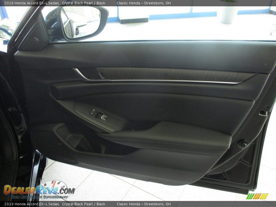 2019 Honda Accord EX-L Sedan Crystal Black Pearl / Black Photo #14