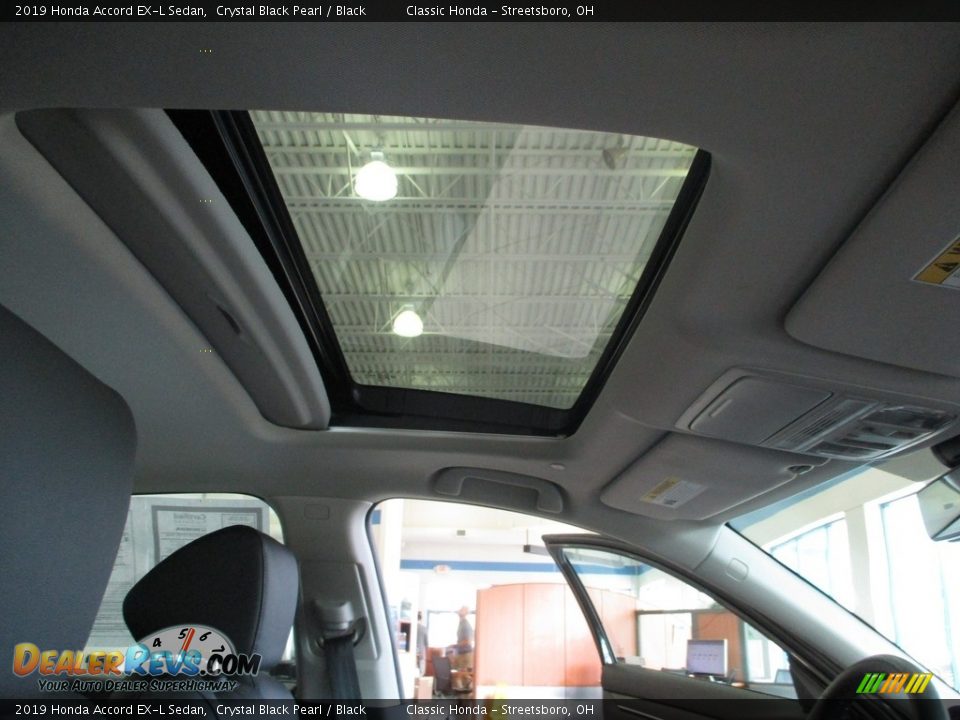 2019 Honda Accord EX-L Sedan Crystal Black Pearl / Black Photo #17