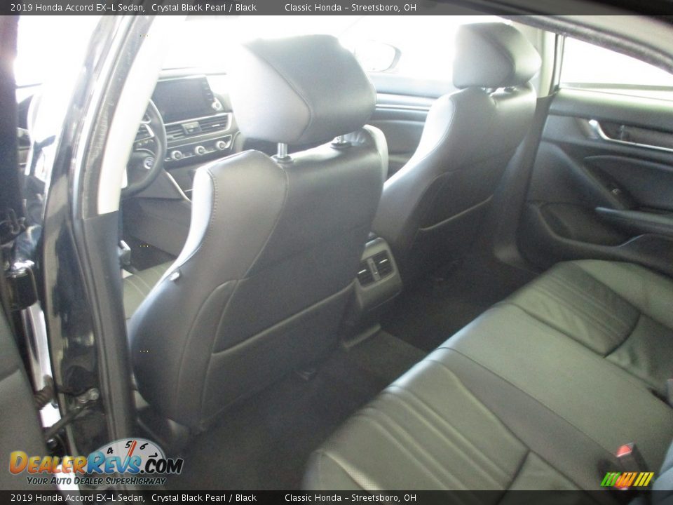2019 Honda Accord EX-L Sedan Crystal Black Pearl / Black Photo #24