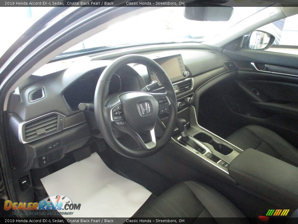 2019 Honda Accord EX-L Sedan Crystal Black Pearl / Black Photo #27