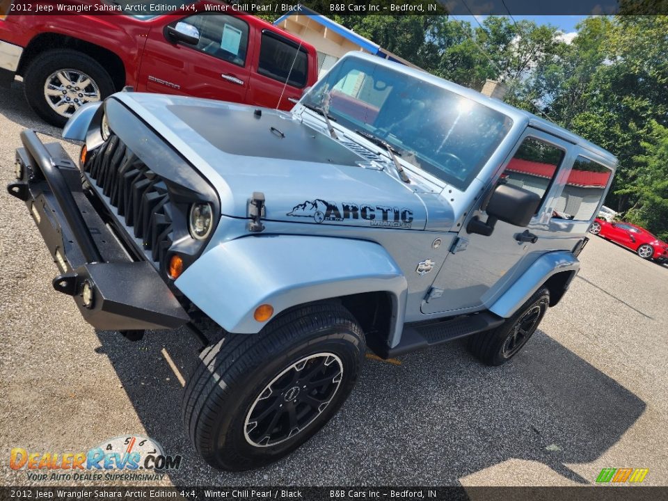 2012 Jeep Wrangler Sahara Arctic Edition 4x4 Winter Chill Pearl / Black Photo #25