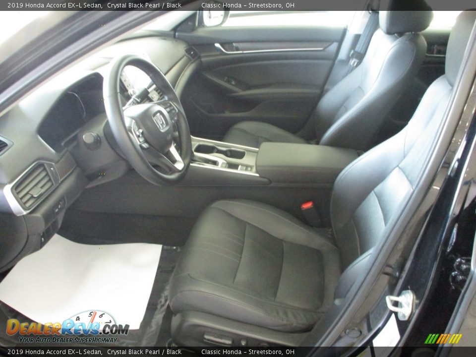 2019 Honda Accord EX-L Sedan Crystal Black Pearl / Black Photo #28