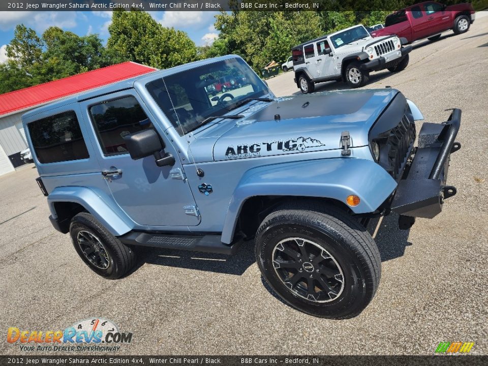 2012 Jeep Wrangler Sahara Arctic Edition 4x4 Winter Chill Pearl / Black Photo #26