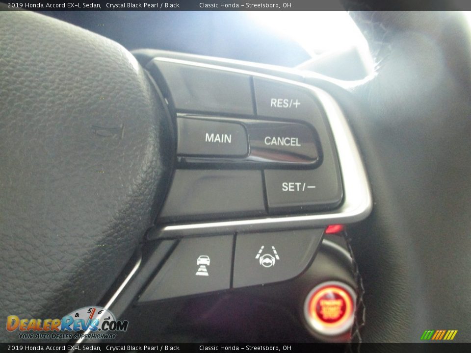2019 Honda Accord EX-L Sedan Crystal Black Pearl / Black Photo #32