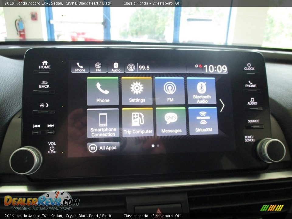 2019 Honda Accord EX-L Sedan Crystal Black Pearl / Black Photo #36