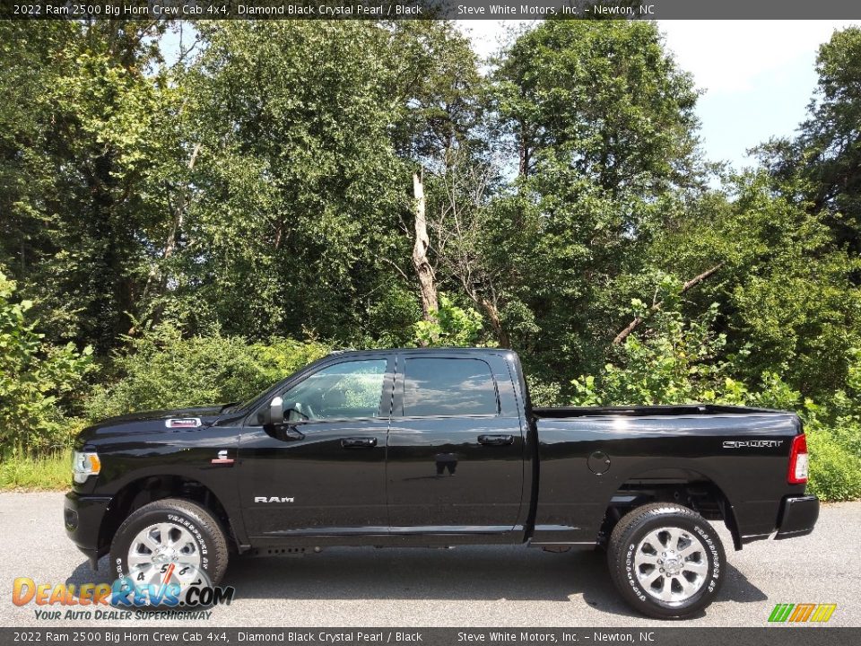 2022 Ram 2500 Big Horn Crew Cab 4x4 Diamond Black Crystal Pearl / Black Photo #1