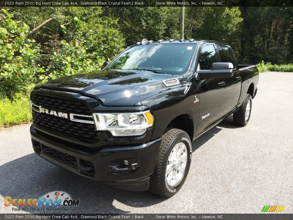 2022 Ram 2500 Big Horn Crew Cab 4x4 Diamond Black Crystal Pearl / Black Photo #2