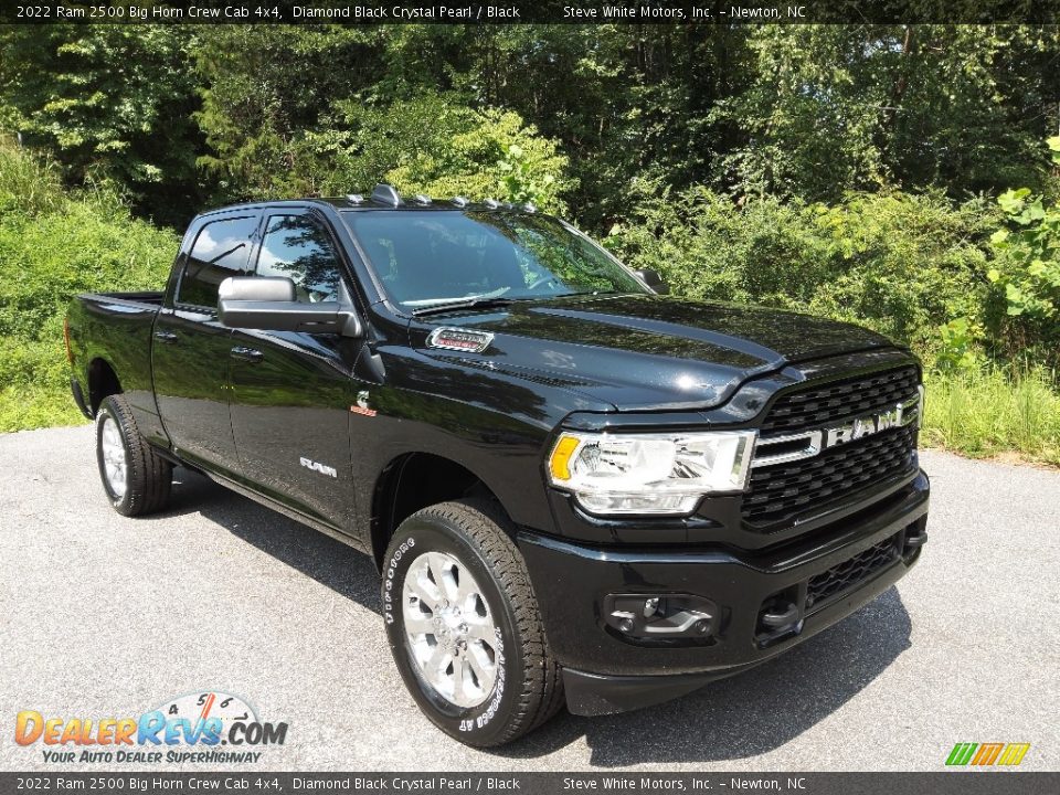 2022 Ram 2500 Big Horn Crew Cab 4x4 Diamond Black Crystal Pearl / Black Photo #4