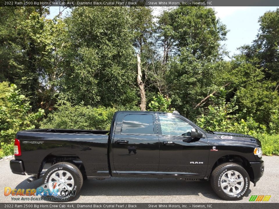 2022 Ram 2500 Big Horn Crew Cab 4x4 Diamond Black Crystal Pearl / Black Photo #5
