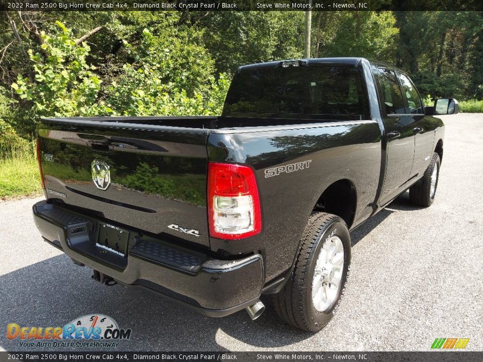 2022 Ram 2500 Big Horn Crew Cab 4x4 Diamond Black Crystal Pearl / Black Photo #6