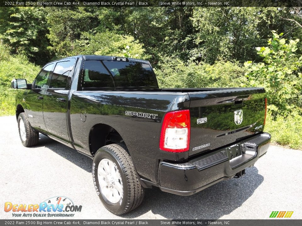 2022 Ram 2500 Big Horn Crew Cab 4x4 Diamond Black Crystal Pearl / Black Photo #9