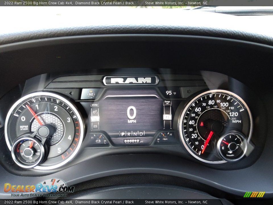2022 Ram 2500 Big Horn Crew Cab 4x4 Diamond Black Crystal Pearl / Black Photo #22