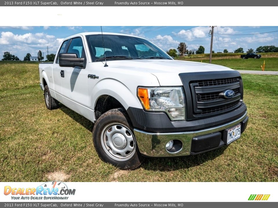 2013 Ford F150 XLT SuperCab Oxford White / Steel Gray Photo #1