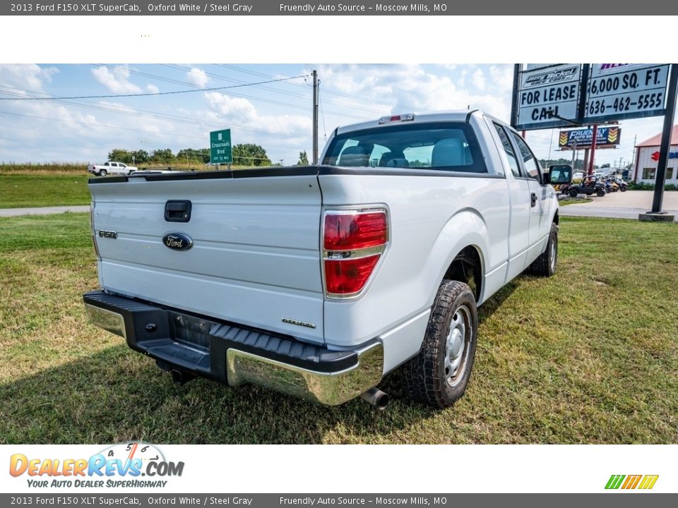 2013 Ford F150 XLT SuperCab Oxford White / Steel Gray Photo #4