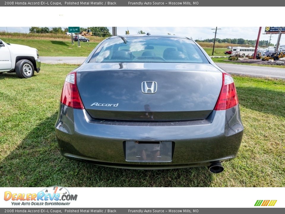 2008 Honda Accord EX-L Coupe Polished Metal Metallic / Black Photo #5