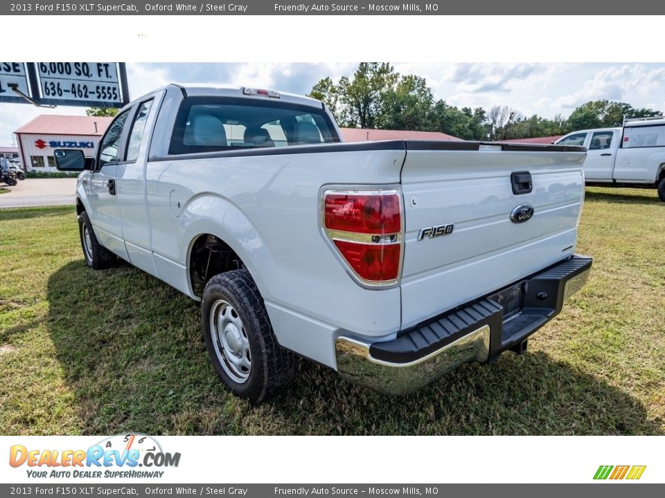 2013 Ford F150 XLT SuperCab Oxford White / Steel Gray Photo #6