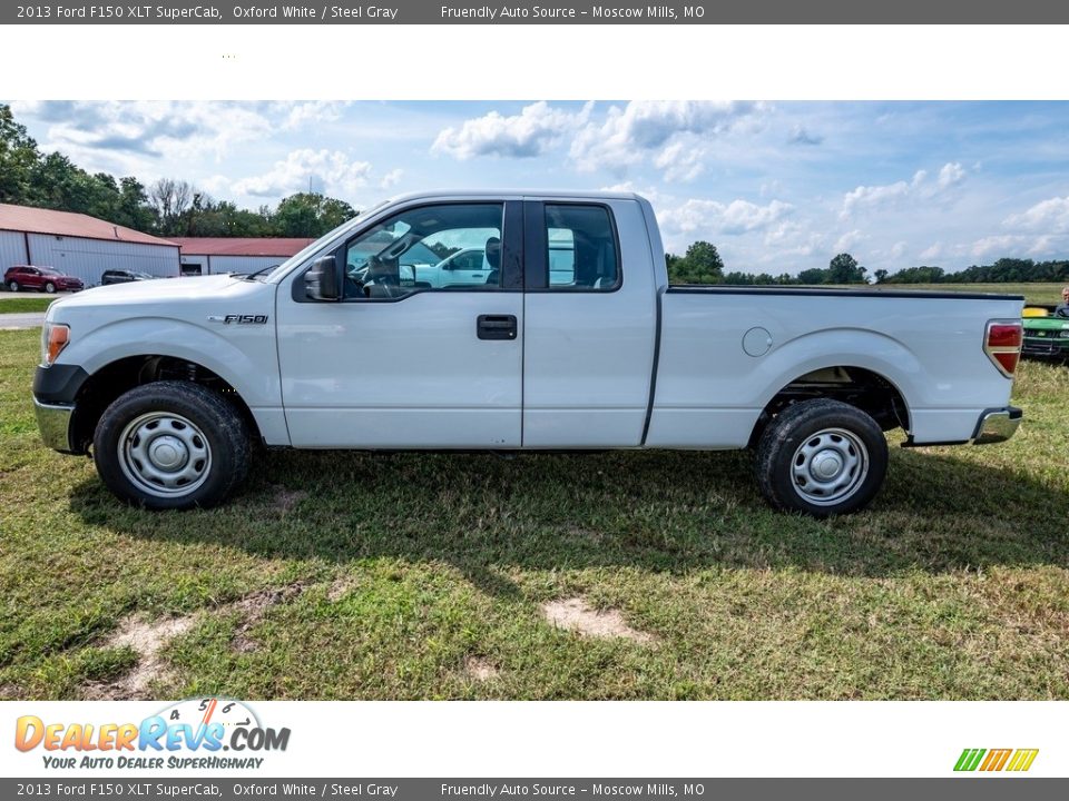 2013 Ford F150 XLT SuperCab Oxford White / Steel Gray Photo #7
