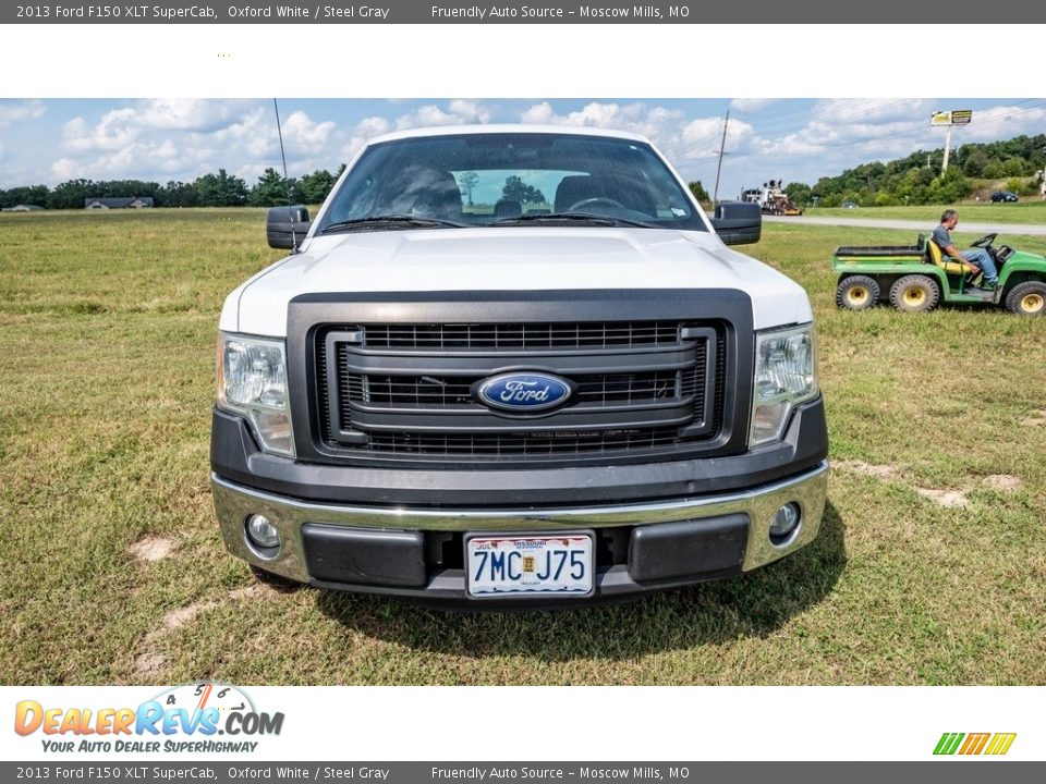 2013 Ford F150 XLT SuperCab Oxford White / Steel Gray Photo #9