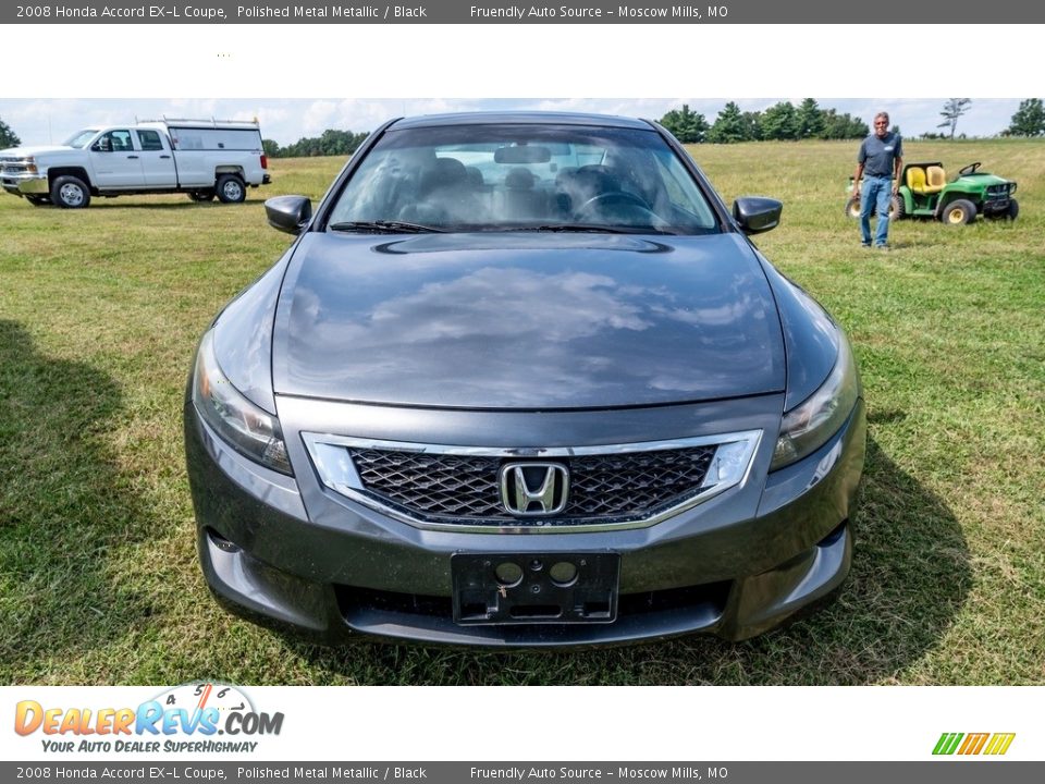 2008 Honda Accord EX-L Coupe Polished Metal Metallic / Black Photo #9