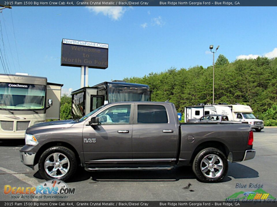 Granite Crystal Metallic 2015 Ram 1500 Big Horn Crew Cab 4x4 Photo #2